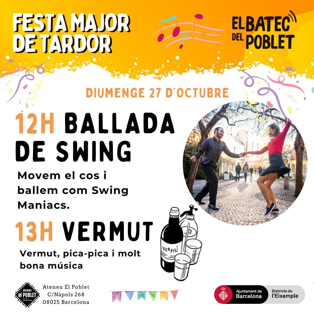 Vermut amb Swing davant de l'Ateneu el Poblet!