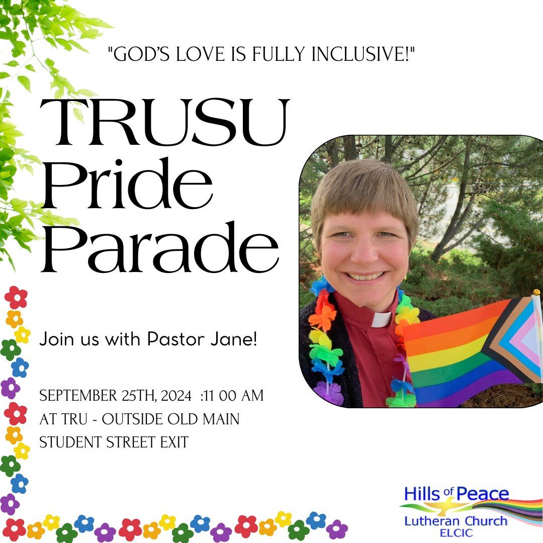 TRUSU Pride Parade with pastor jane