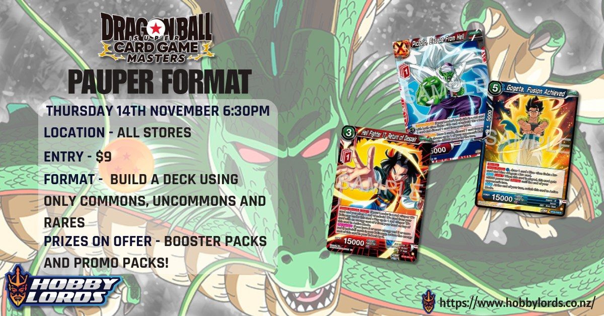 Dragon Ball Super: Masters - Pauper Format!