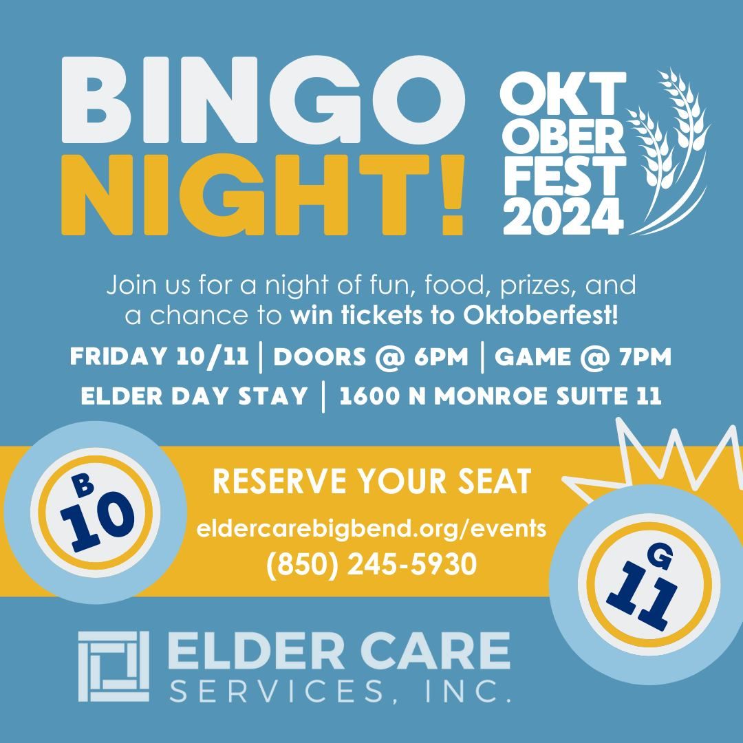 Elder Care's Fall Bingo Night!