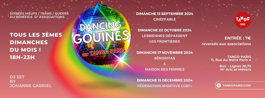 DANCING GOUINES \/\/ 3\u00e8mes DIMANCHES du mois \/\/ TANGO PARIS