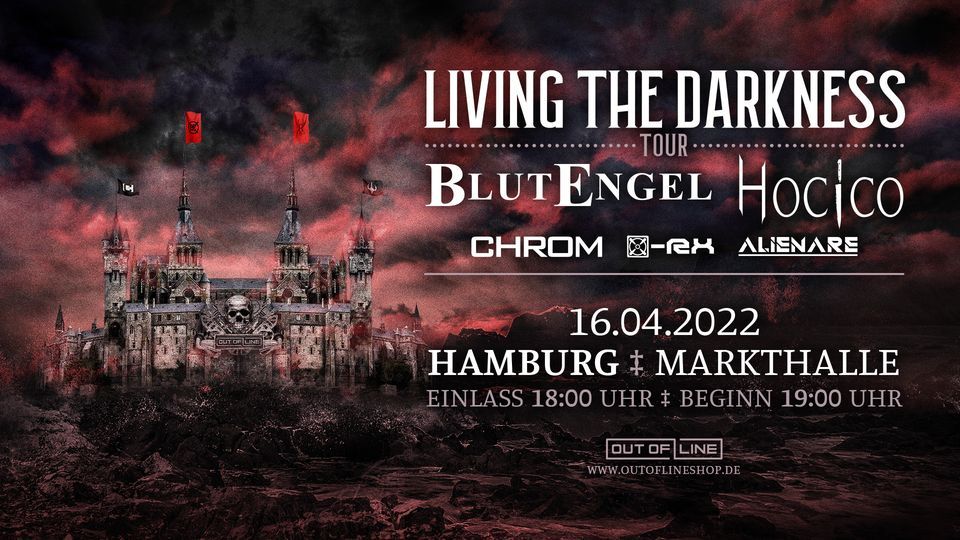 AUSVERKAUFT! Living The Darkness Tour Hamburg - Blutengel, Hocico + more