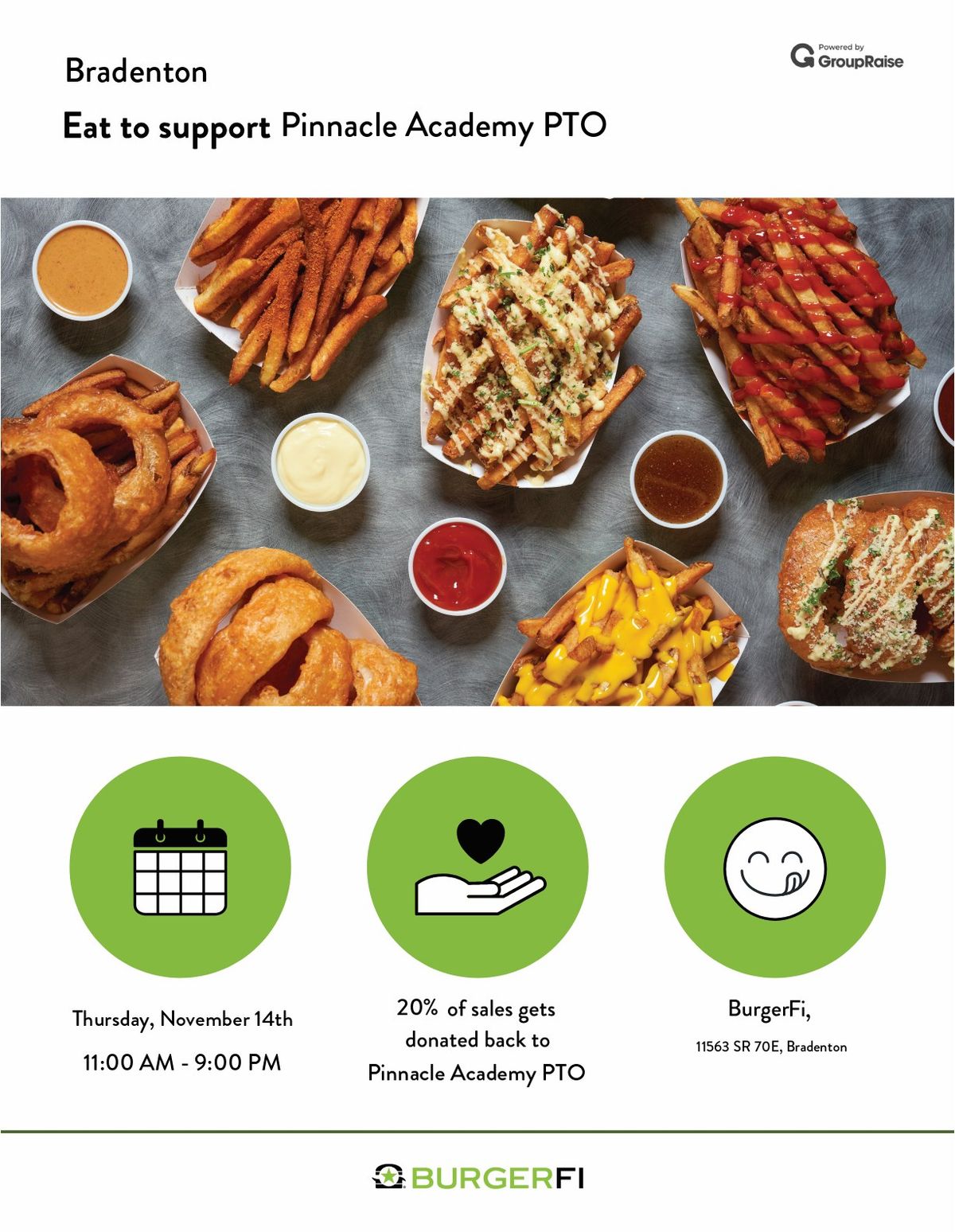 BURGERFI PTO Fundraiser