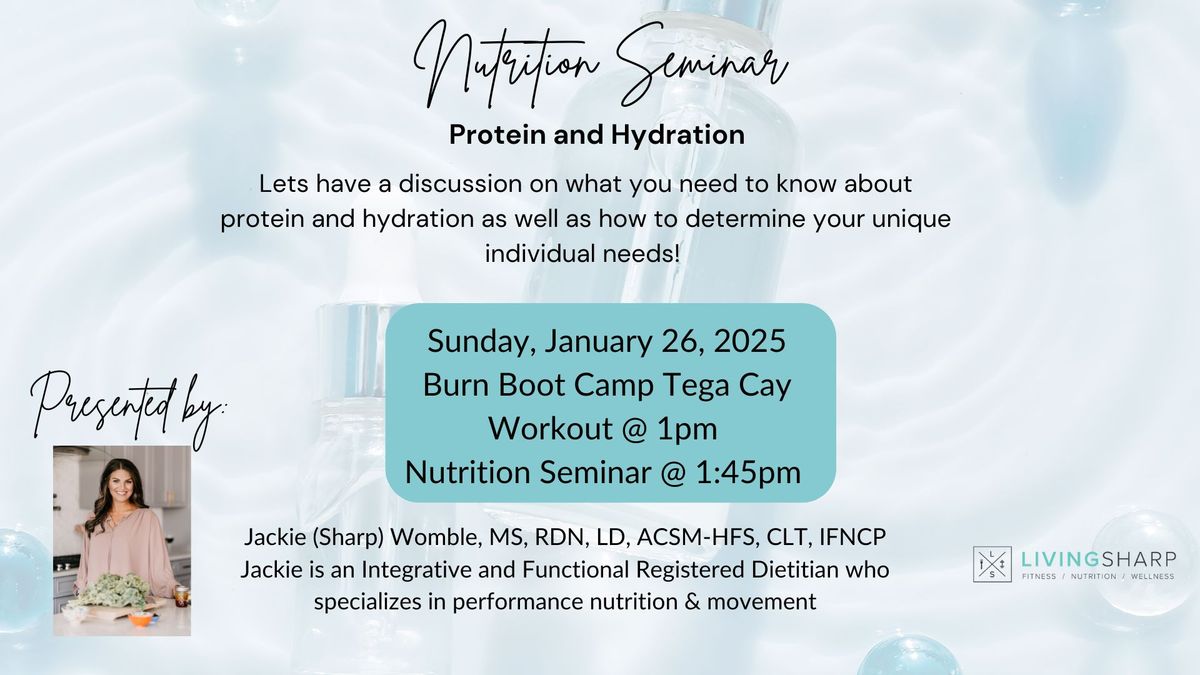 FREE Workout + Protein & Hydration Nutrition Seminar 