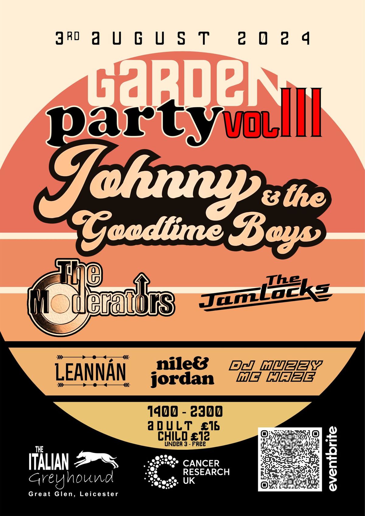Garden Party III @ The Italian Greyhound with Johnny & The Goodtime Boys