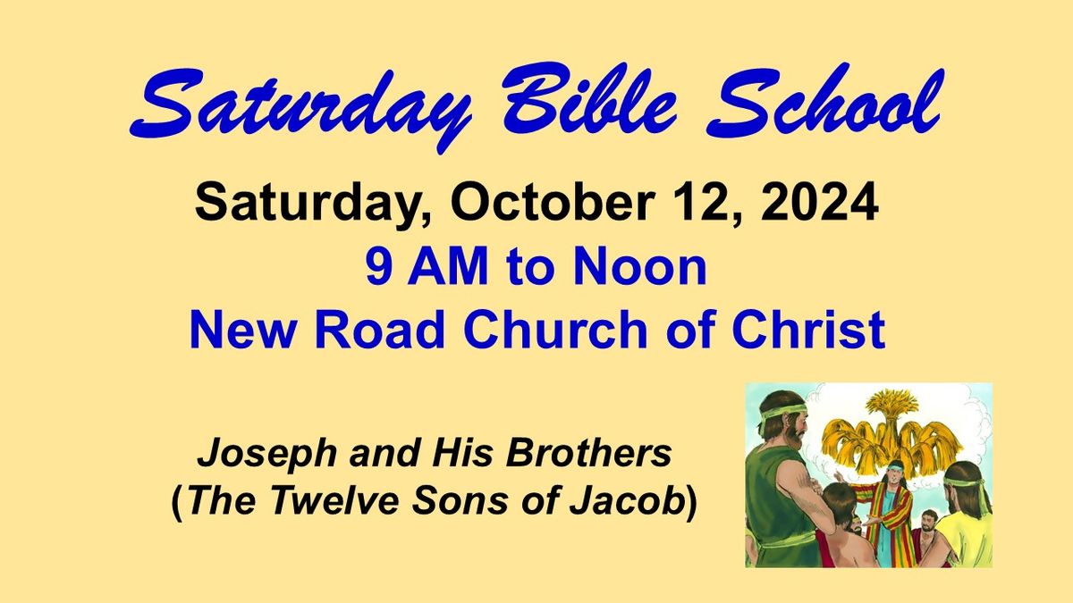 Saturday Bible School