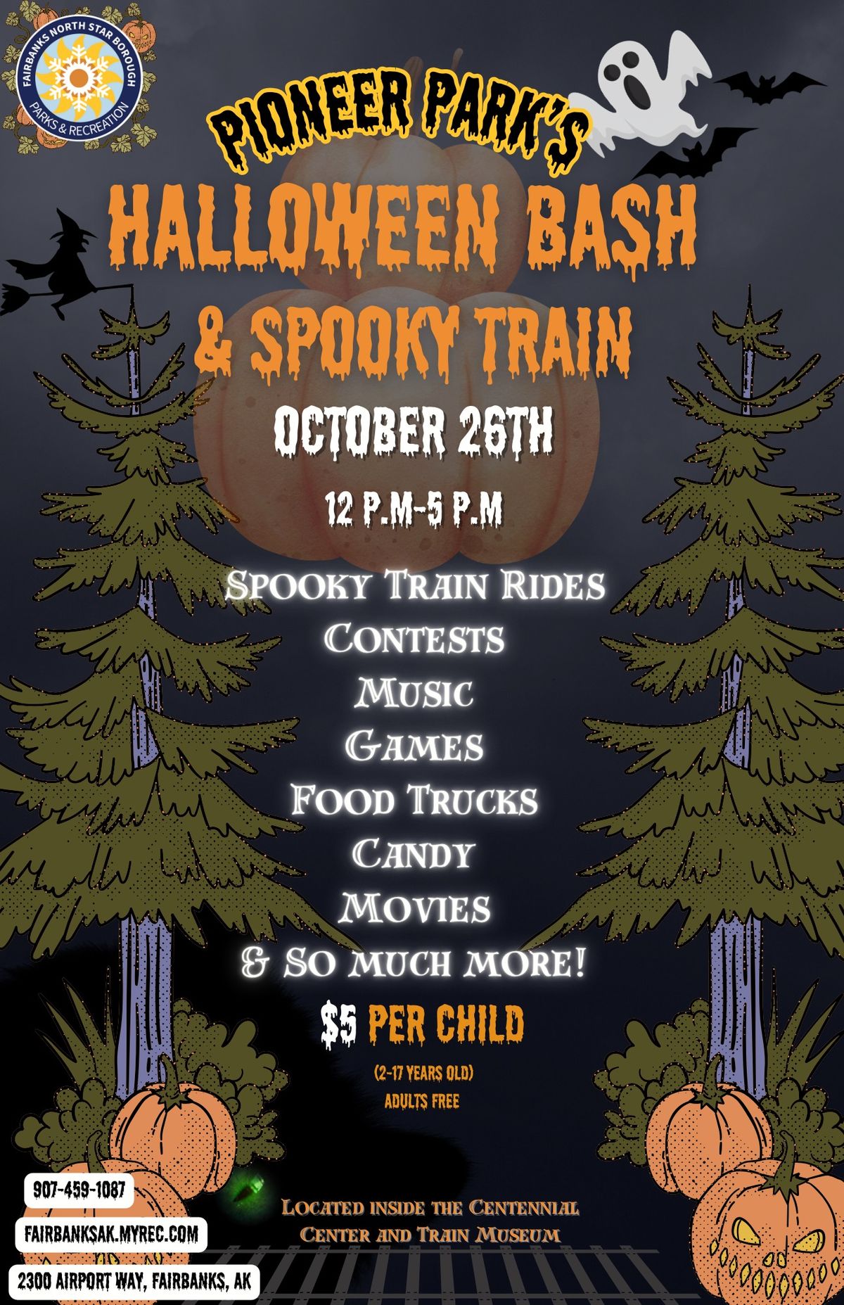 Pioneer Park's Halloween Bash and Spooky Train 