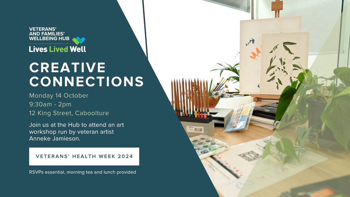 Creative Connections: Art Workshop with Anneke Jamieson - Veterans' Health Week 2024