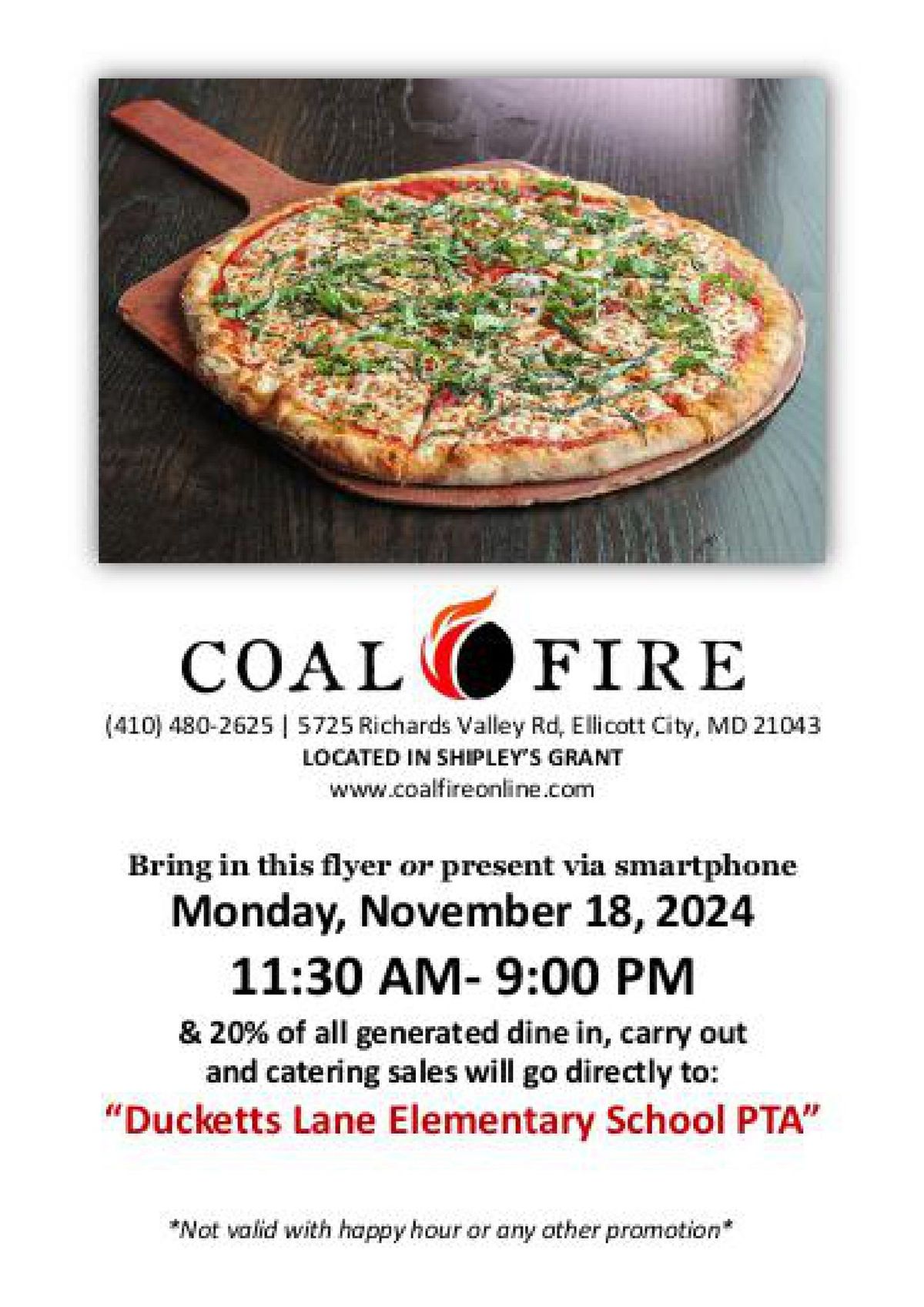 DLES PTA Coal Fire Spirit Night