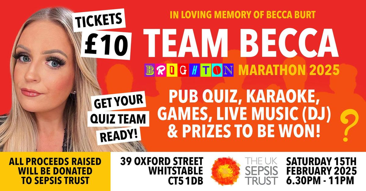 Team Becca - Brighton Marathon Fundraiser 2025