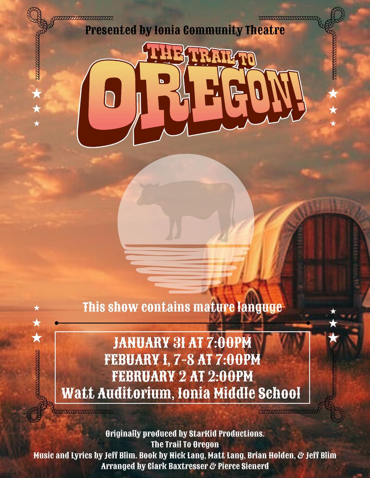 Trail to Oregon - Presented by Ionia Community Theatre