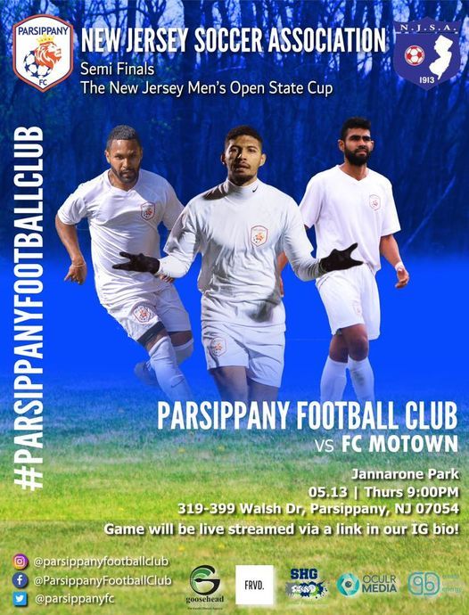 Parsippany Football Club Vs Fc Motown Nj State Cup Semifinals 319 Walsh Dr Parsippany Nj 1035 United States 13 May 21