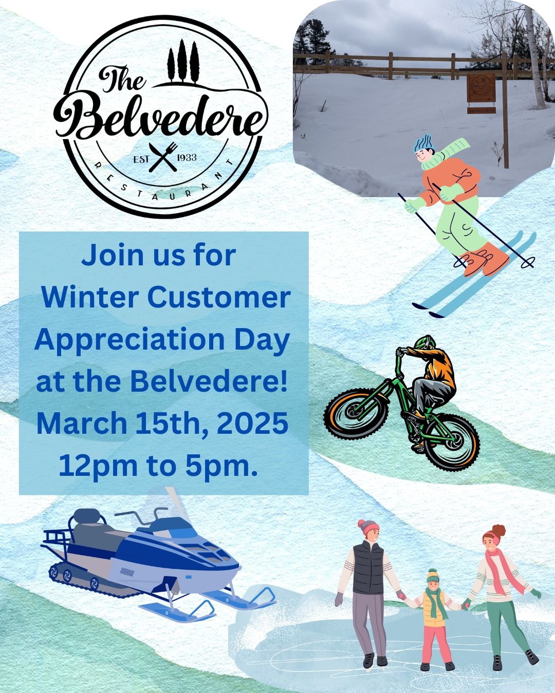 Winter Customer Appreciation Day at the Belvedere Restaurant