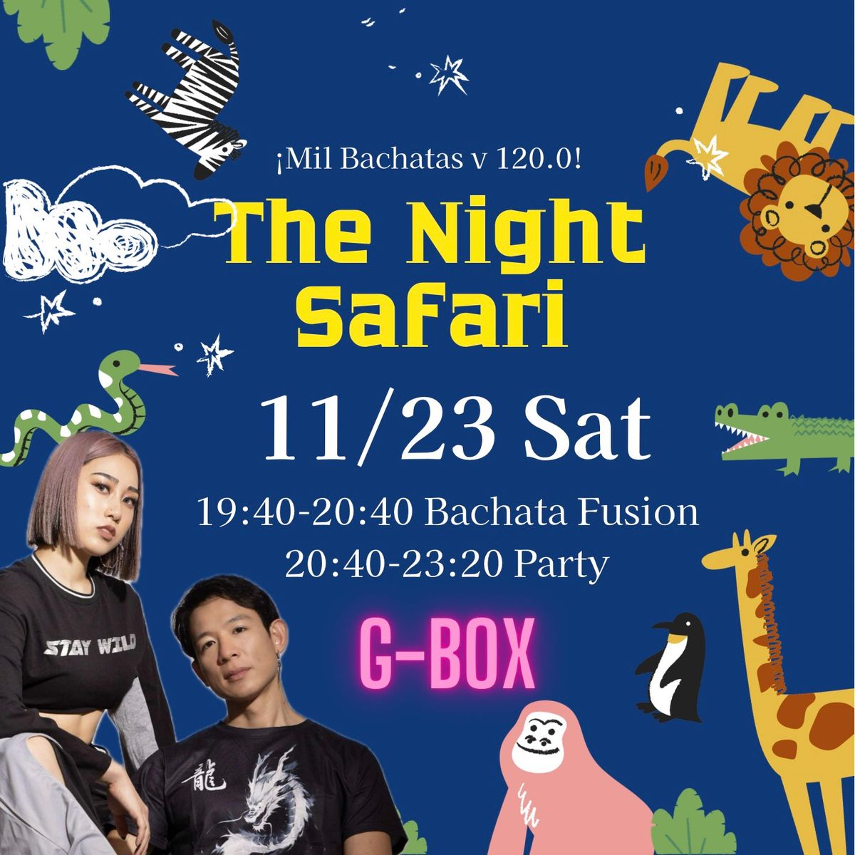 \u00a1Mil Bachatas v120.0! Night Safari Edition