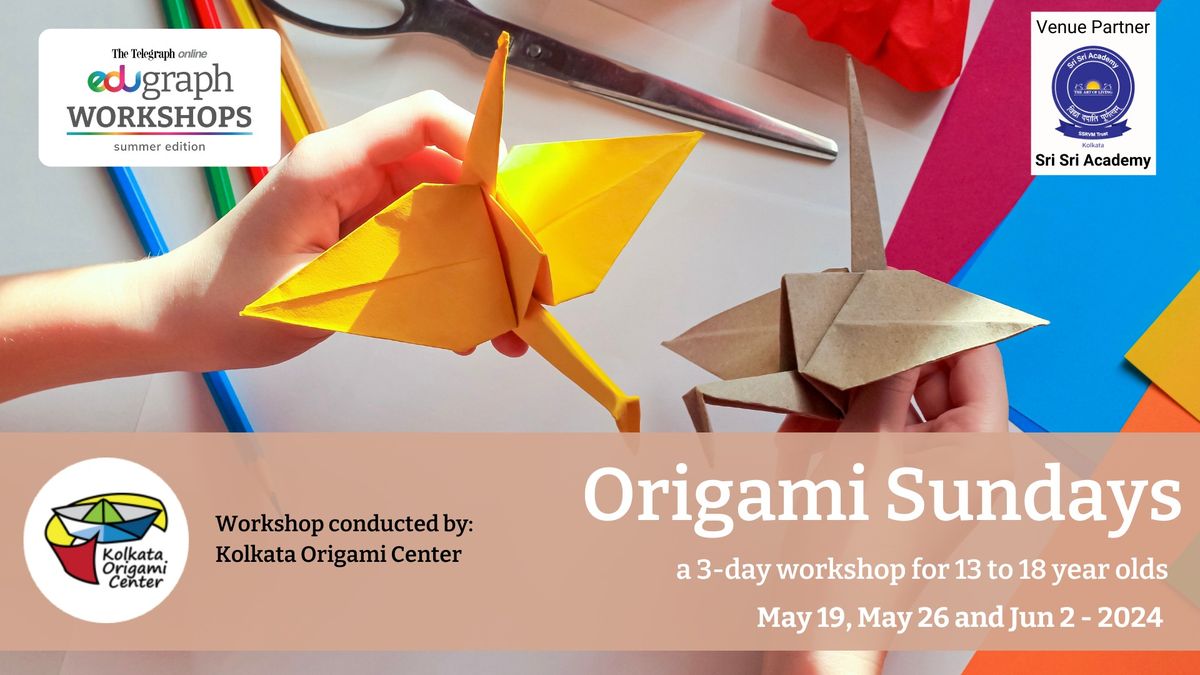 Origami Sundays - a workshop on Origami for 13-18 yr olds