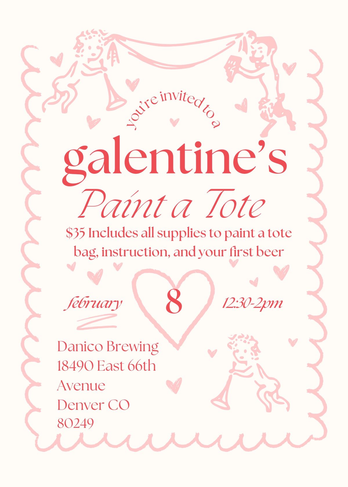 Galentine\u2019s Paint a Tote at Danico Brewing 