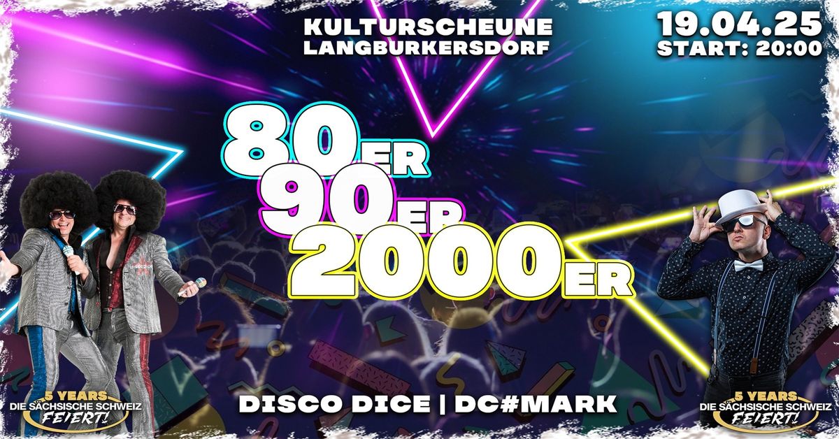 DIE XXL 80er 90er 2000er PARTY | KULTURSCHEUNE LANGBURKERSDORF \u2022 19.04.2025