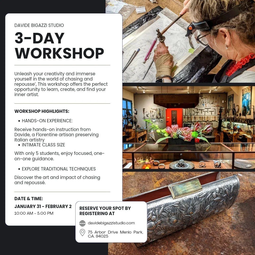 3-Day Chasing & Repouss\u00e9 Workshop