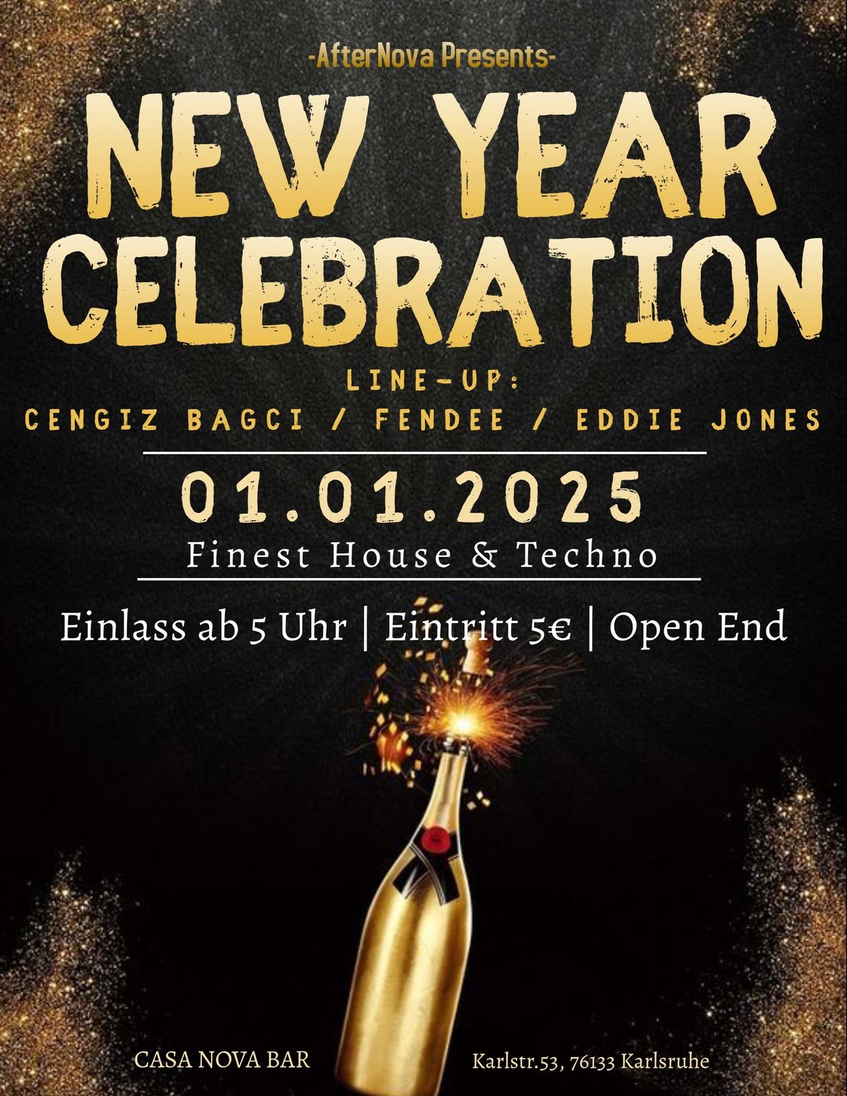 New Year Celebration mit Cengiz Bagci & Fendee & Eddie Jones