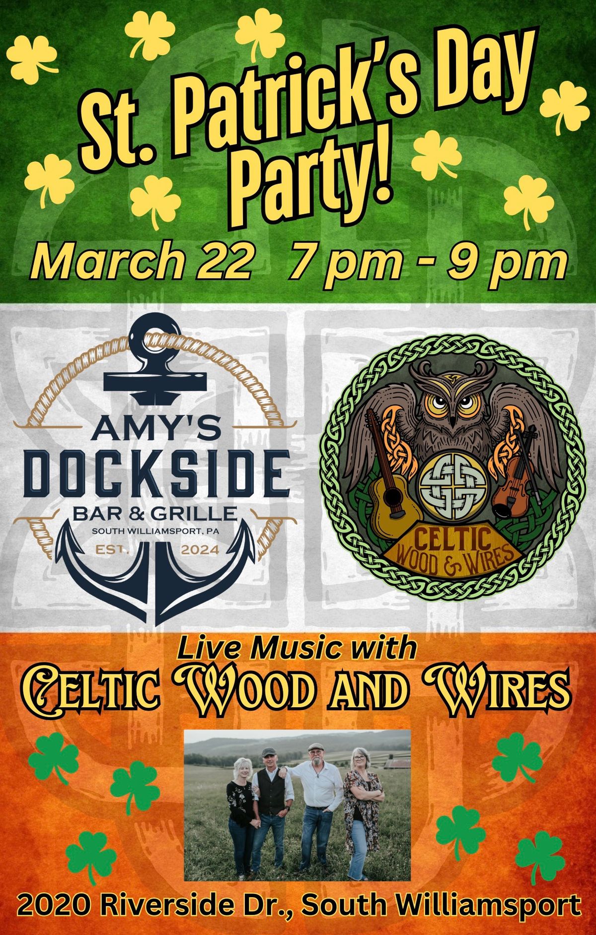 Amy Dockside St. Patrick\u2019s Day Party!