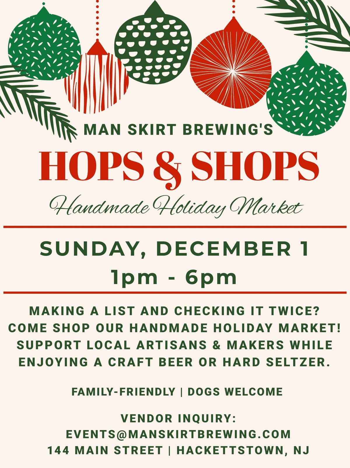 HOPS & SHOPS: Handmade Market