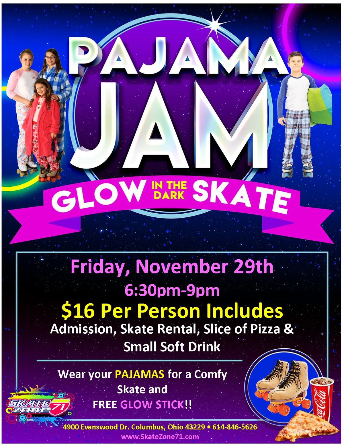 PAJAMA JAM GLOW SKATE