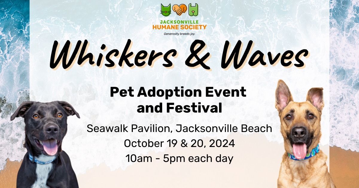 Whiskers & Waves Adoption Event and Festival