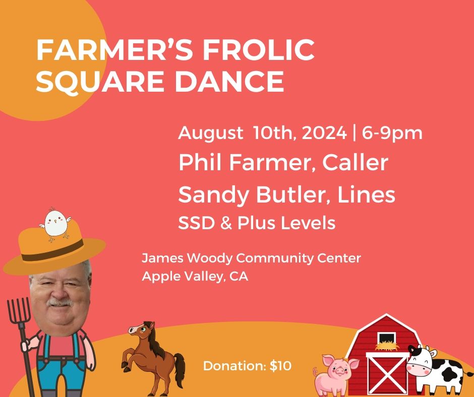 Farmer's Frolic Square Dance | Phil Farmer, caller | Sandy Butler, lines
