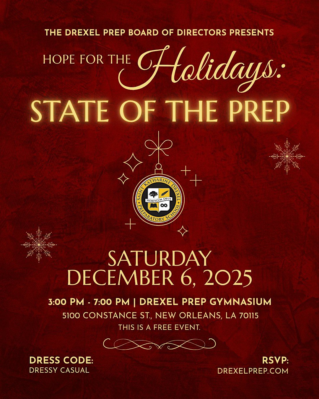Hope for the Holidays: State of the Prep