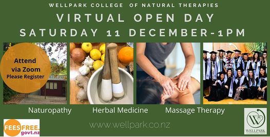 Virtual Open Day at Wellpark College of Natural Therapies
