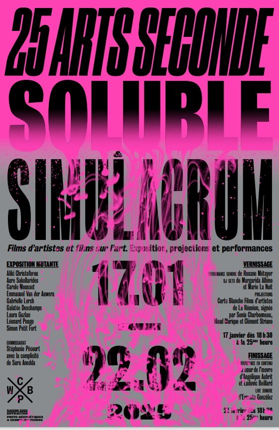 [[25 Arts Seconde : Soluble & Simulacrum]] VERNISSAGE