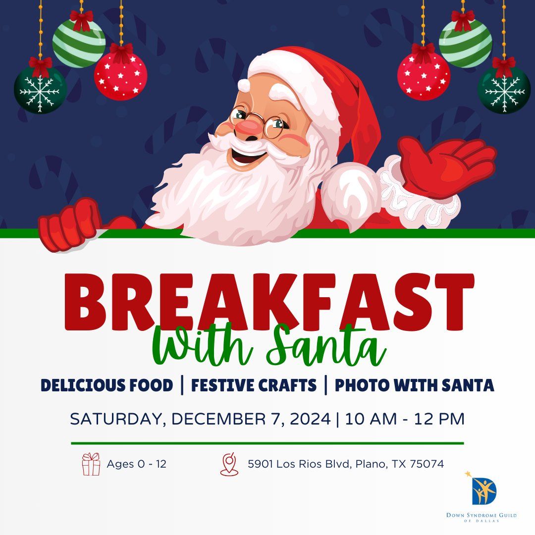 Breakfast with Santa for Families of Children with Down syndrome ages 0-12