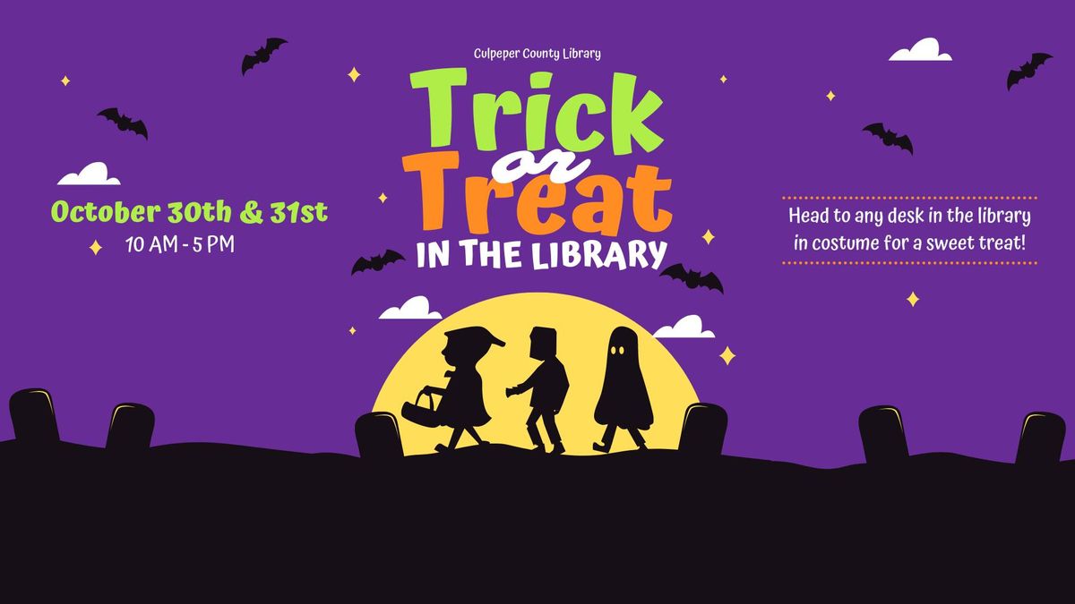 Trick or Treat in the Library