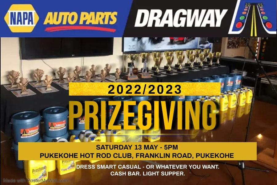 2022\/2023 NAPA Auto Parts Dragway PRIZEGIVING