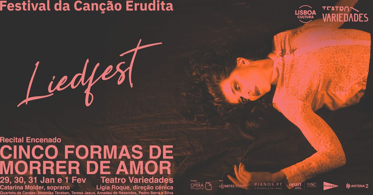 Cinco formas de morrer de amor | recital encenado