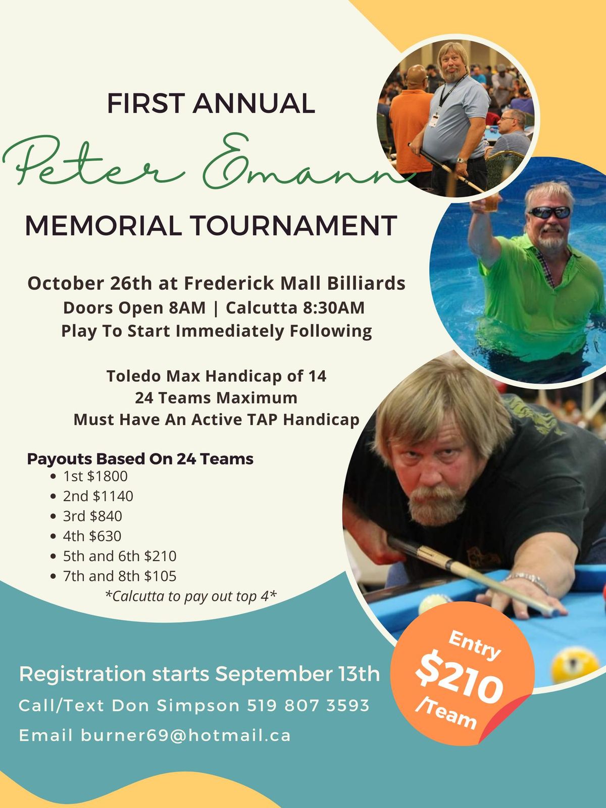 1st Annual Peter Emann Memorial Tournament