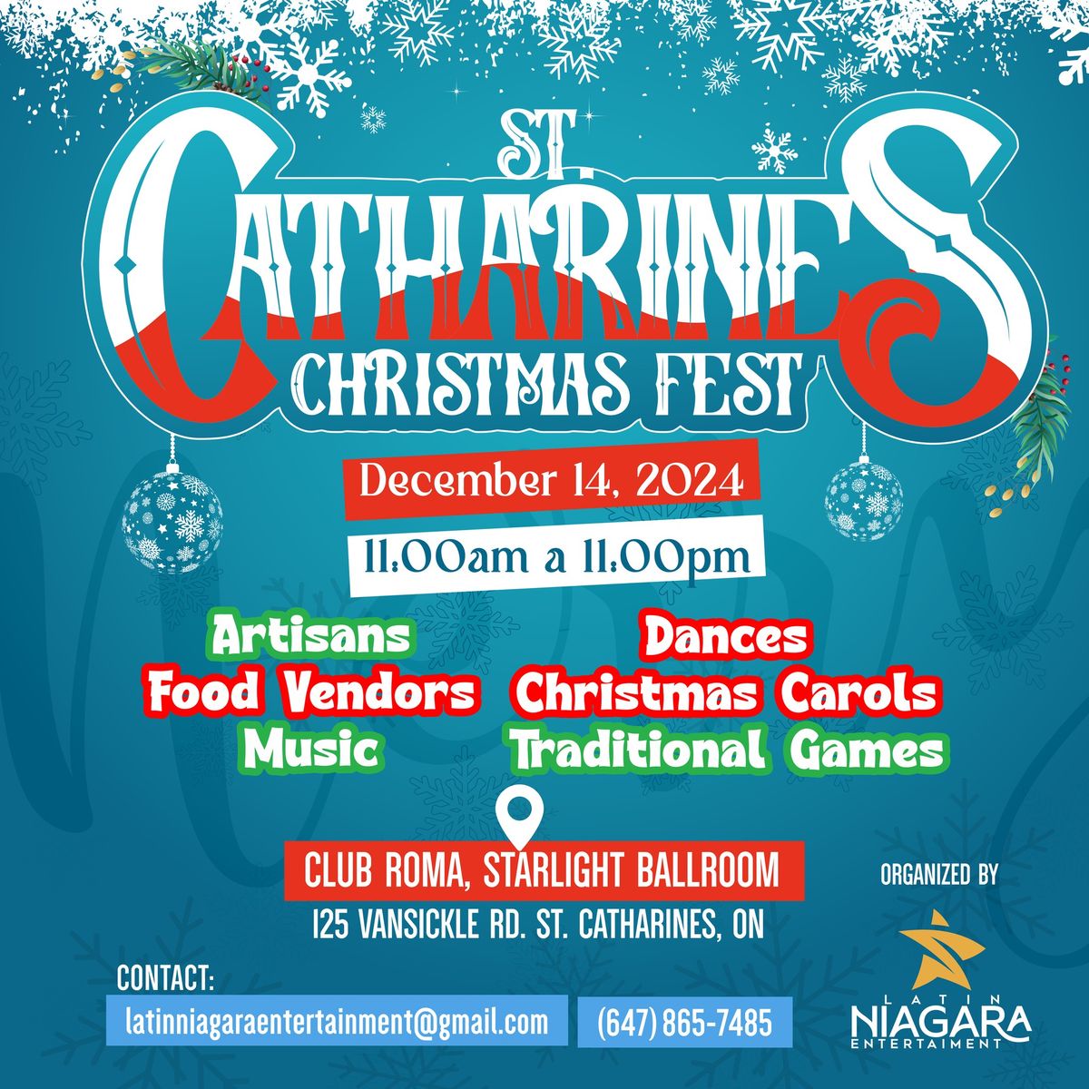 ST. CATHARINES CHRISTMAS FEST\ud83c\udf84\u2603\ufe0f\u2744\ufe0f\ud83c\udf61