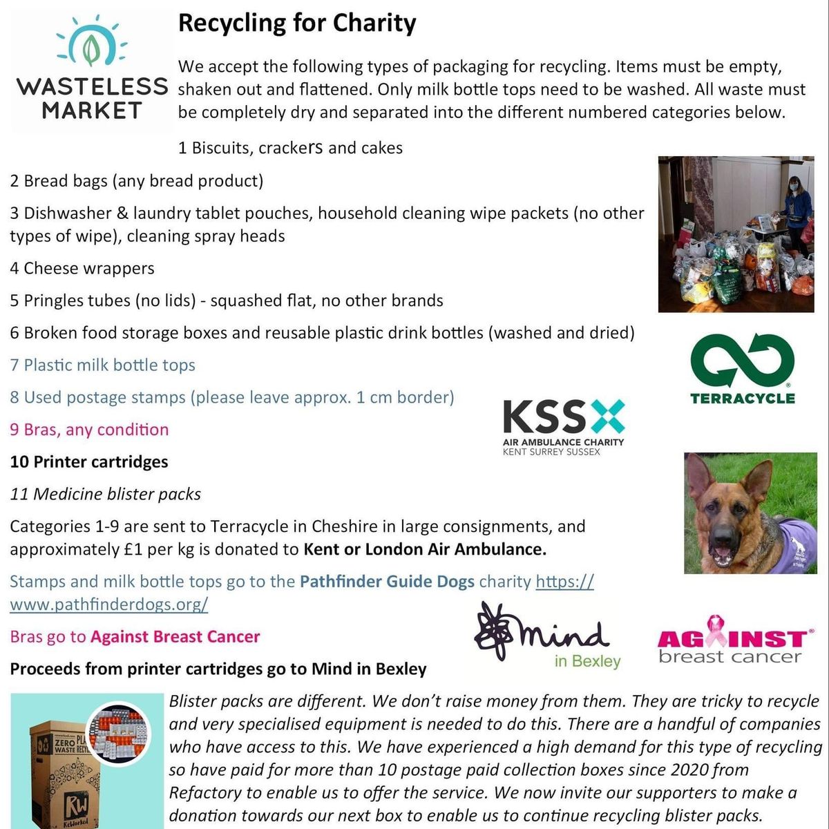 Recycling for Charity at Bexleyheath Library