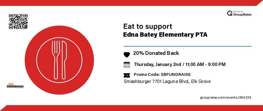 Edna Batey Restaurant Night - Smashburger