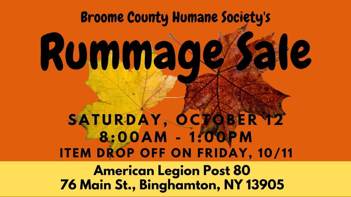 Fall Rummage Sale