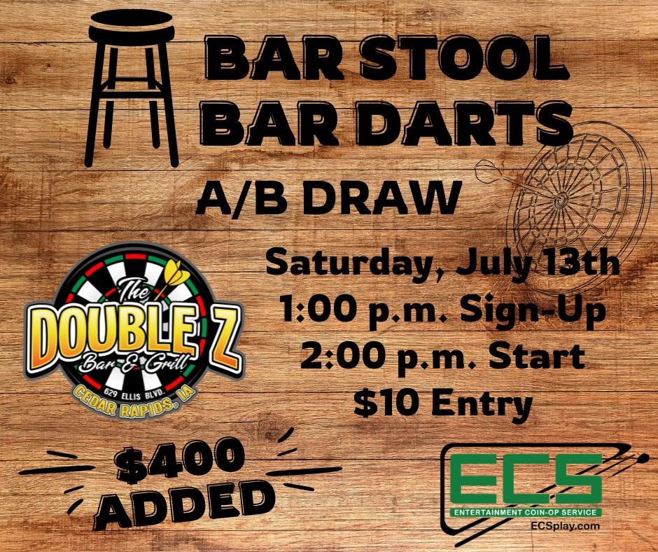 Double Z Bar Stool Bar Darts A\/B Draw