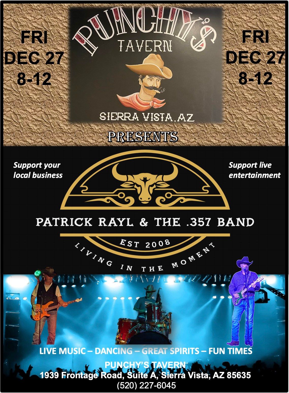 PATRICK RAYL & THE .357 BAND