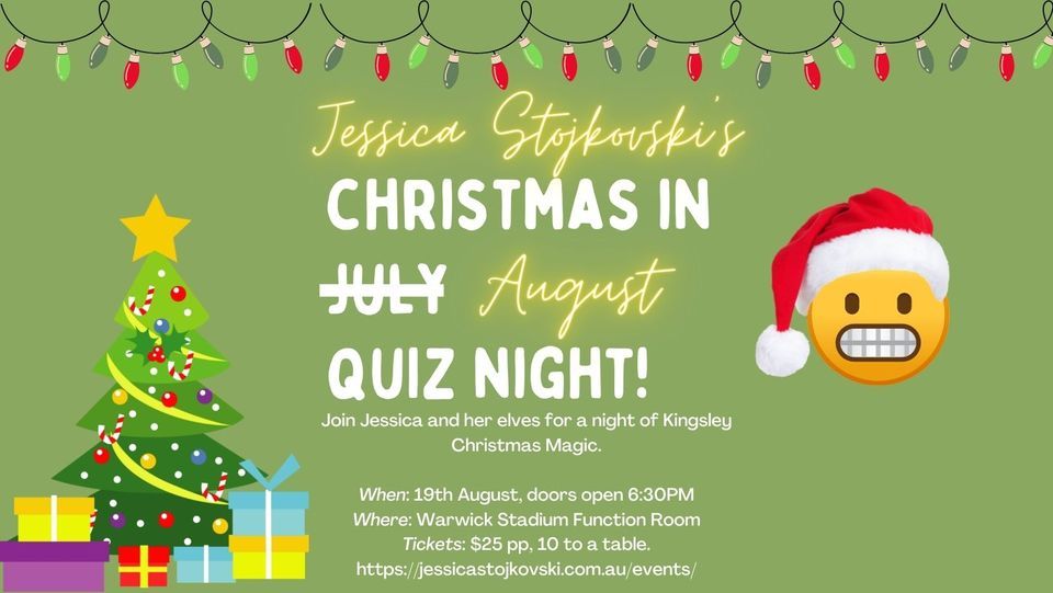 Jessica's Christmas in August Quiz Night!
