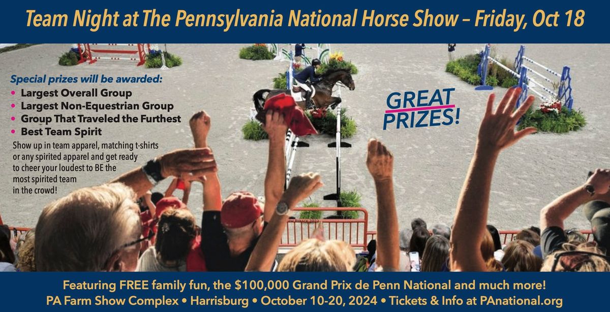 Team Night at the Pennsylvania National Horse Show