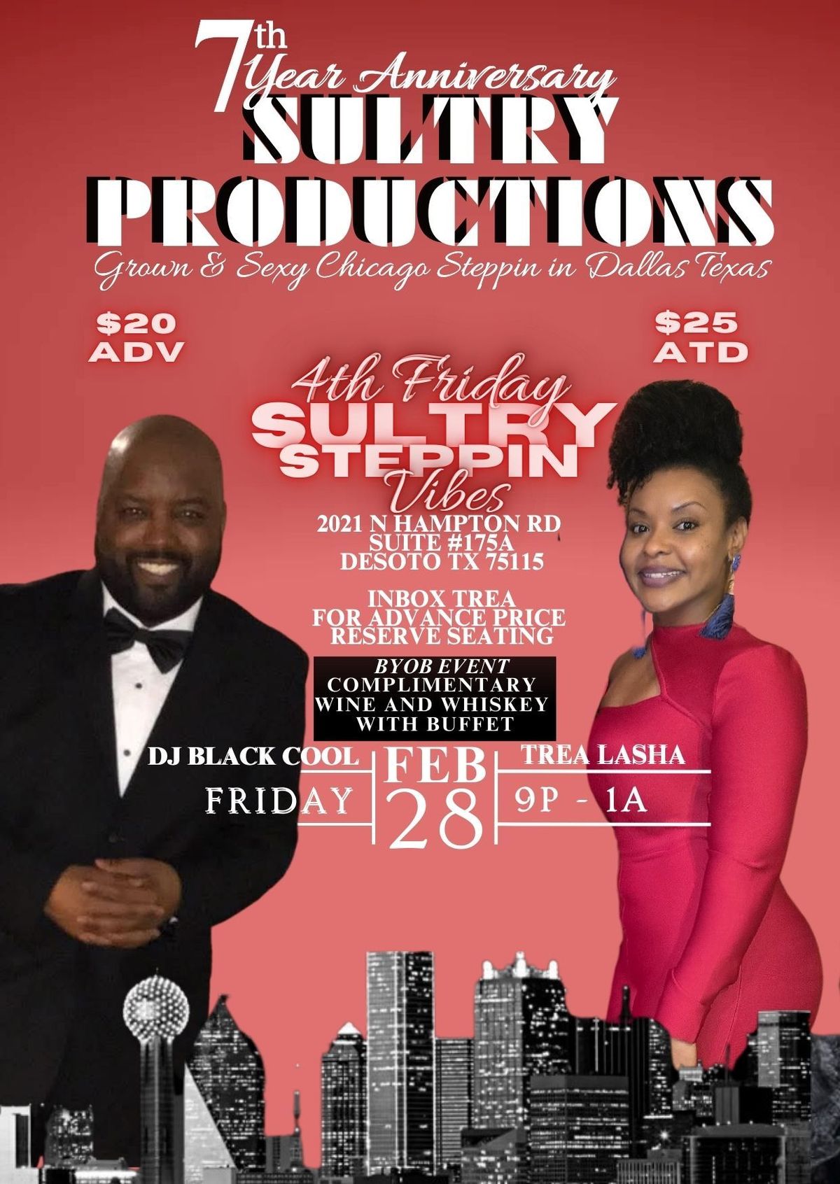 4th Friday Sultry Steppin Vibes 7th Anniversary Sultry Productions 