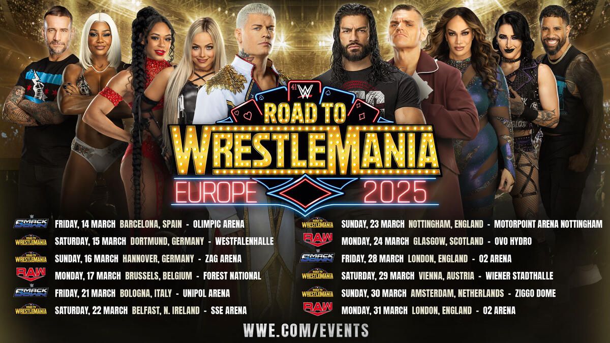 WWE Road to Wrestlemania Nottingham