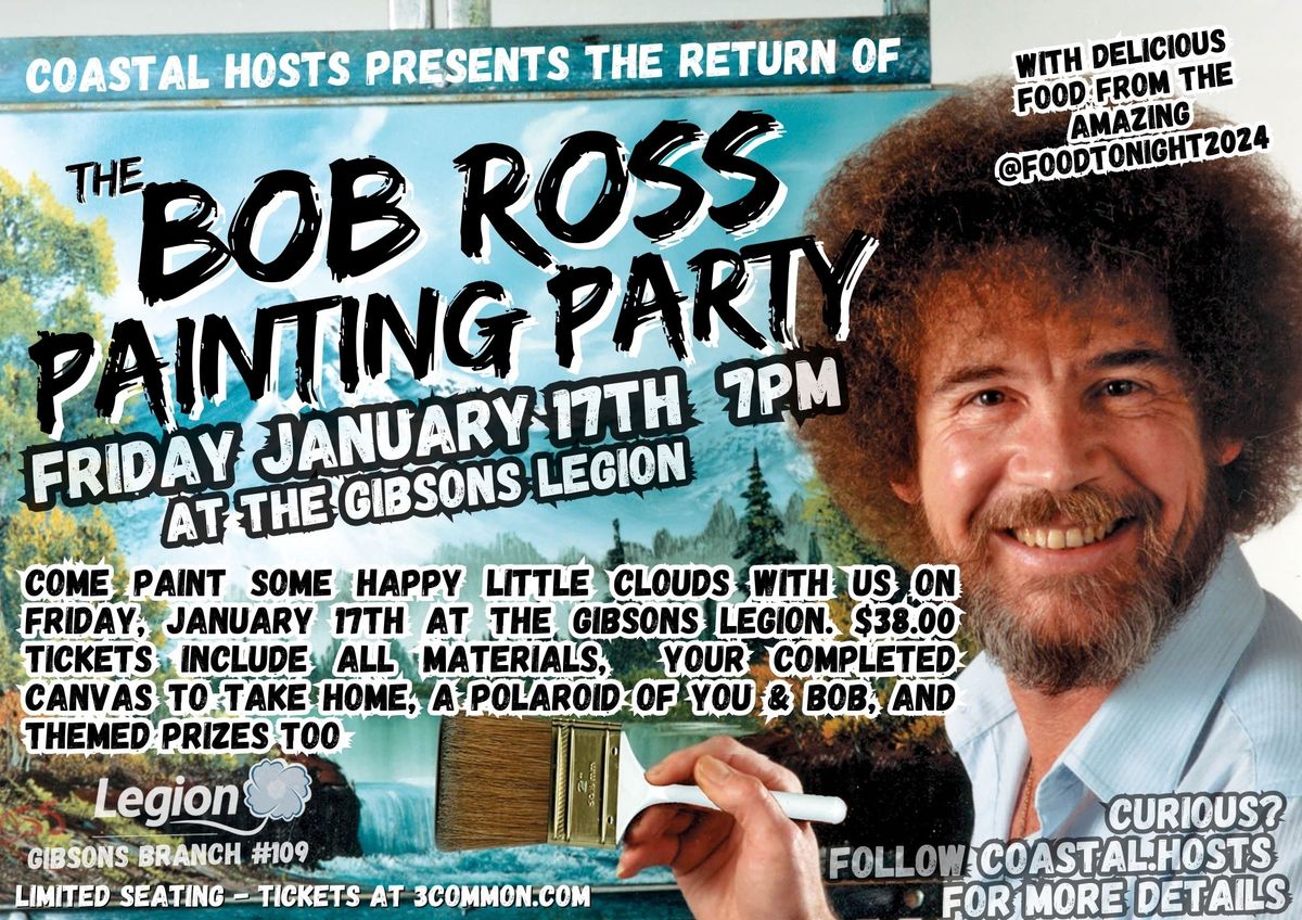 BOB ROSS PAINTING PARTY at The Gibsons Legion