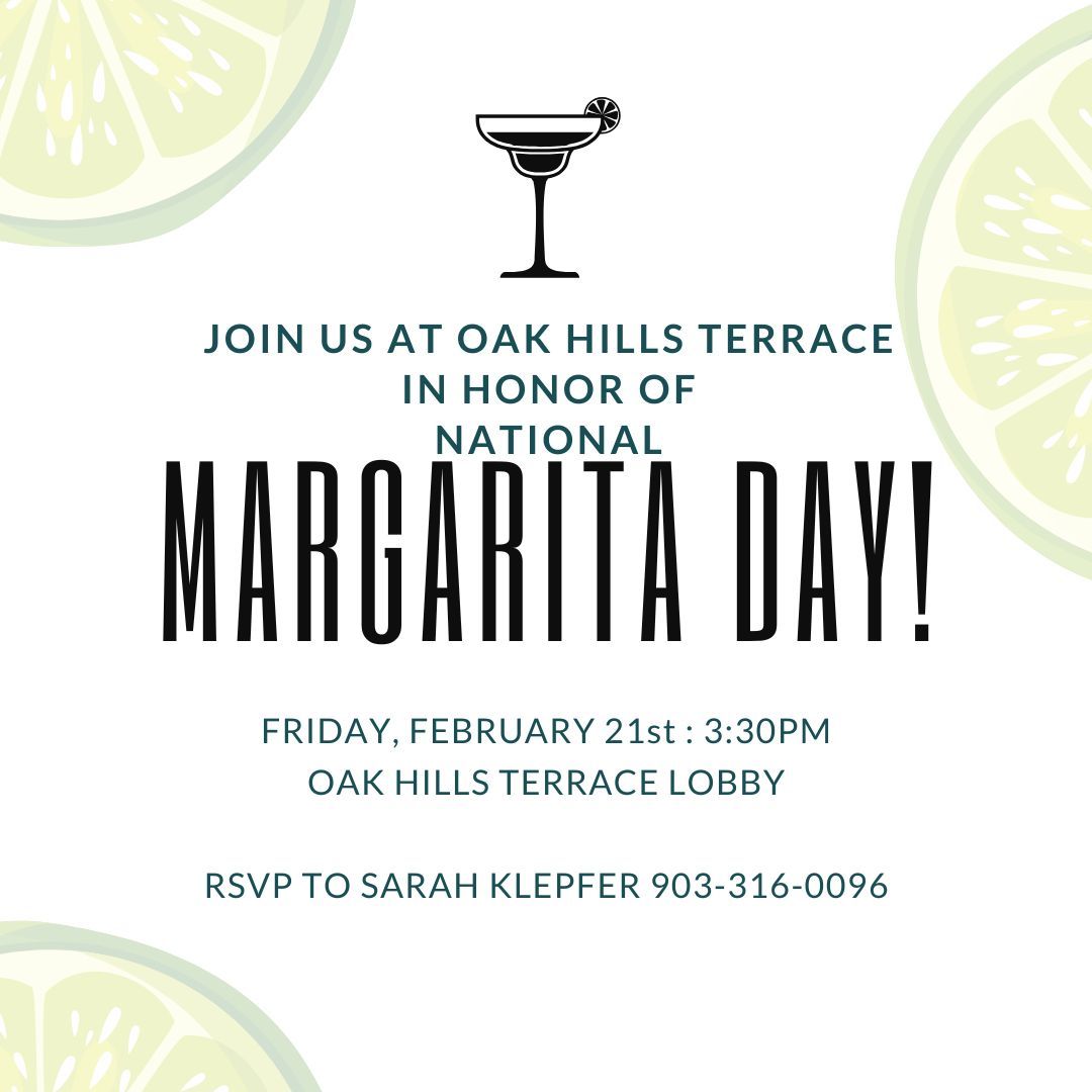 HAPPY HOUR- NATIONAL MARGARITA DAY