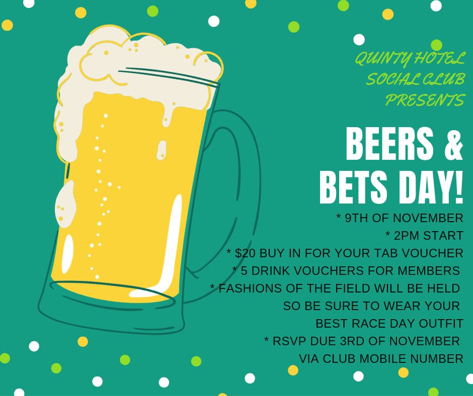 Beers & Bets at Quinty