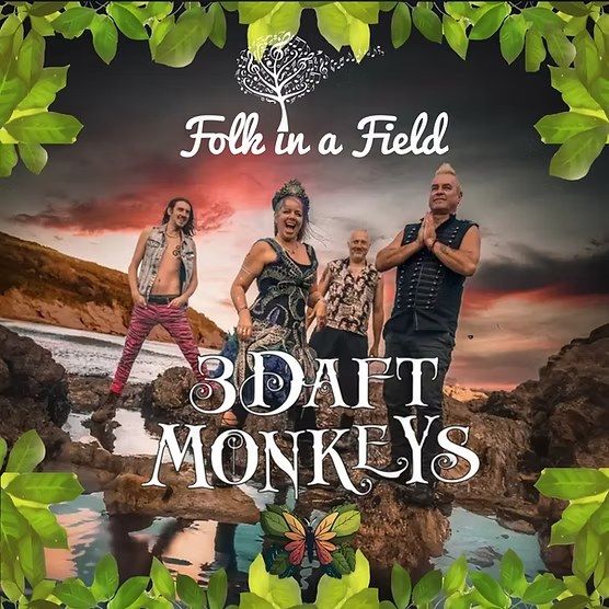 3 Daft Monkeys at Folk in a Field